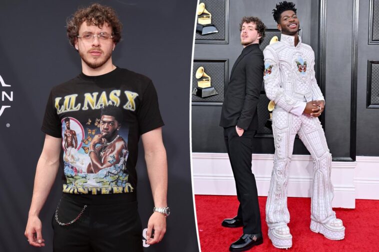 Jack Harlow protesta por el desaire de Lil Nas X con una camiseta en los BET Awards 2022