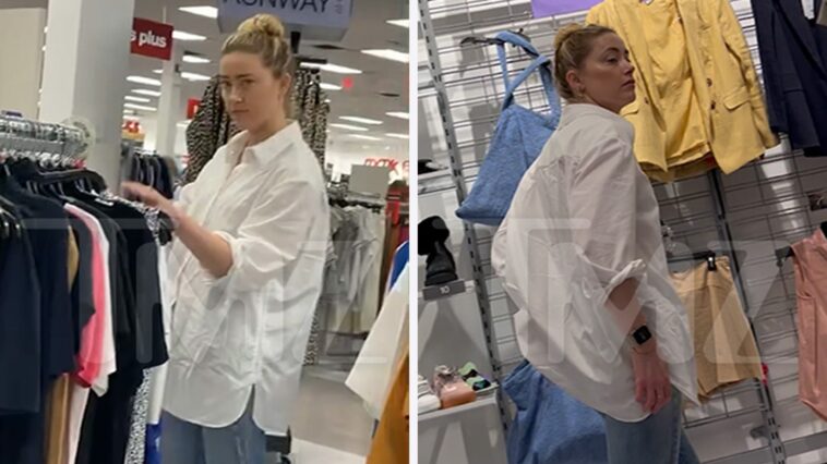 Amber Heard fue vista comprando en TJ Maxx, se avecina un juicio de $ 8.3 millones