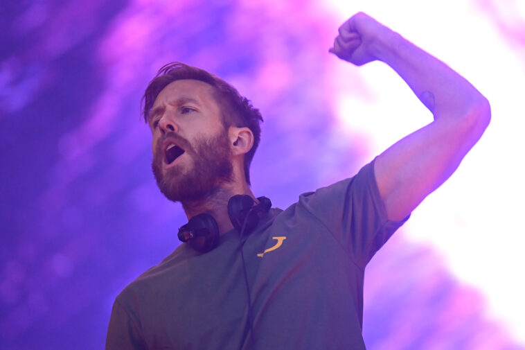 Calvin Harris performs on stage during Radio 1's Big Weekend 2022 at War Memorial Park on May 28, 2022 in Coventry, England. (Photo by Dave J Hogan/Getty Images)