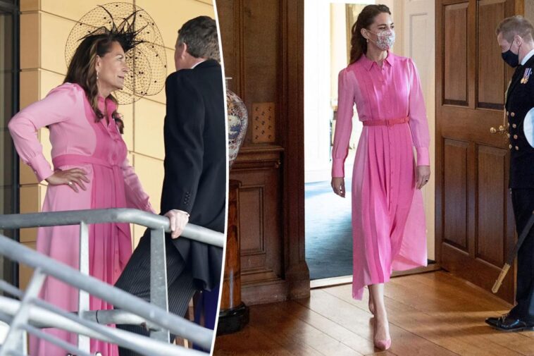 Carole Middleton lleva el vestido de su hija Kate al Royal Ascot