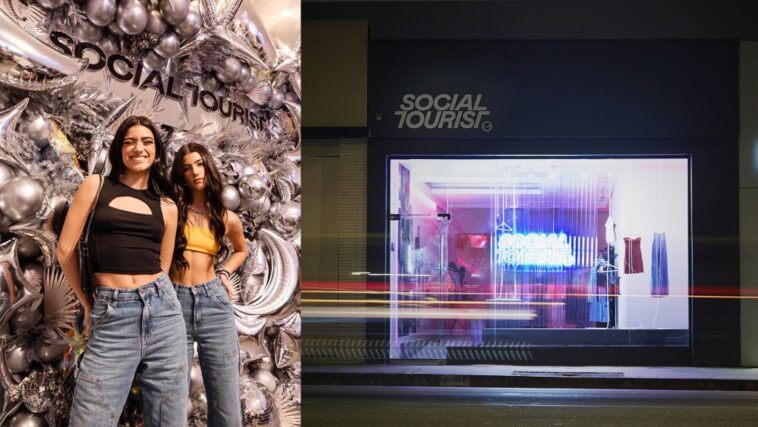Charli y Dixie D'Amelio sobre los toques en las redes sociales de su primera tienda pop-up de Los Ángeles