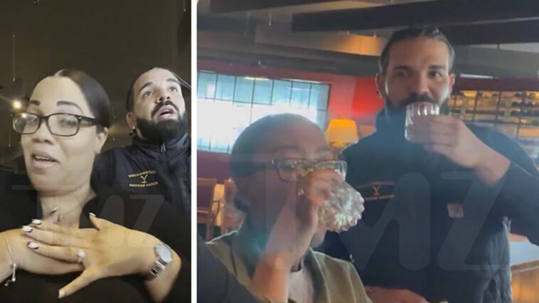 Drake recoge la cuenta de las damas de Detroit después de beber tragos