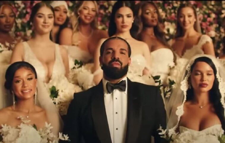 Drake se casa con 23 mujeres en el primer video de su nuevo álbum 'Honestly, Nevermind'