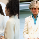 El traje blanco y los aretes llamativos de Kate Middleton son un guiño al estilo de la princesa Diana