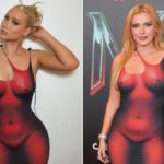 Iggy Azalea luce el vestido 'desnudo' de Bella Thorne en su cumpleaños