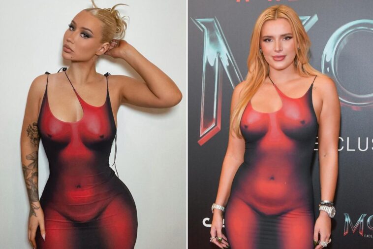 Iggy Azalea luce el vestido 'desnudo' de Bella Thorne en su cumpleaños