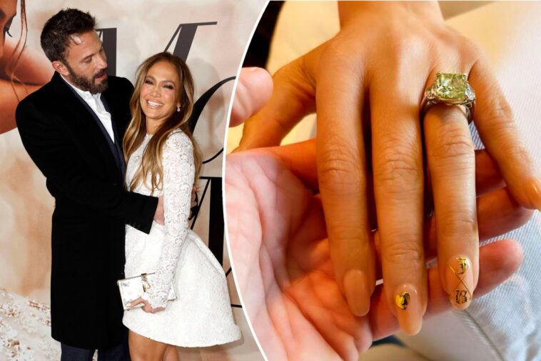 Jennifer Lopez luce manicura dedicada a Ben Affleck