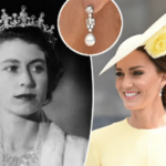 Kate Middleton acudió al servicio festivo con los pendientes de Isabel II