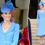 Kate Middleton viste de azul de pies a cabeza en Order of the Garter