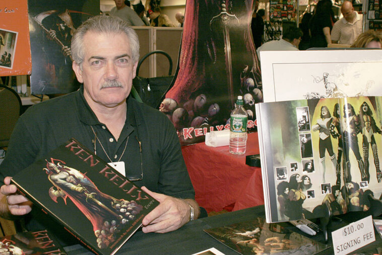 Ken Kelly, artist during 19th Annual New York KISS Expo And Hard Rock Convention at Crowne Plaza Hotel in Secaucus, New Jersey, United States. (Photo by David Pomponio/FilmMagic)