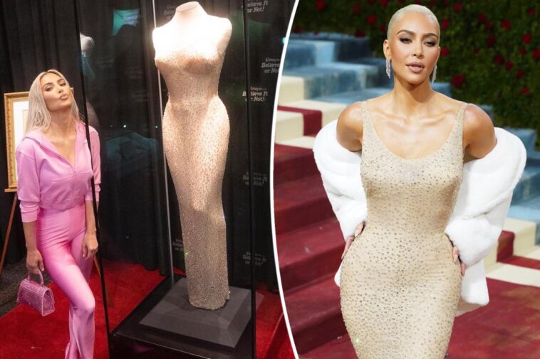 Kim Kardashian no dañó el vestido de Marilyn Monroe, dice Ripley