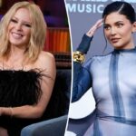 Kylie Minogue habla sobre bloquear la marca de maquillaje de Kylie Jenner
