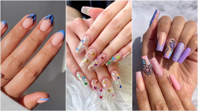 Las uñas de mariposa son la tendencia de manicura Y2K del verano