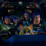 Buzz Lightyear (voiced by Chris Evans) in the Pixar movie 'Lightyear.'