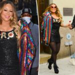 Mariah Carey vista con su novio Bryan Tanaka en un vestido de lentejuelas