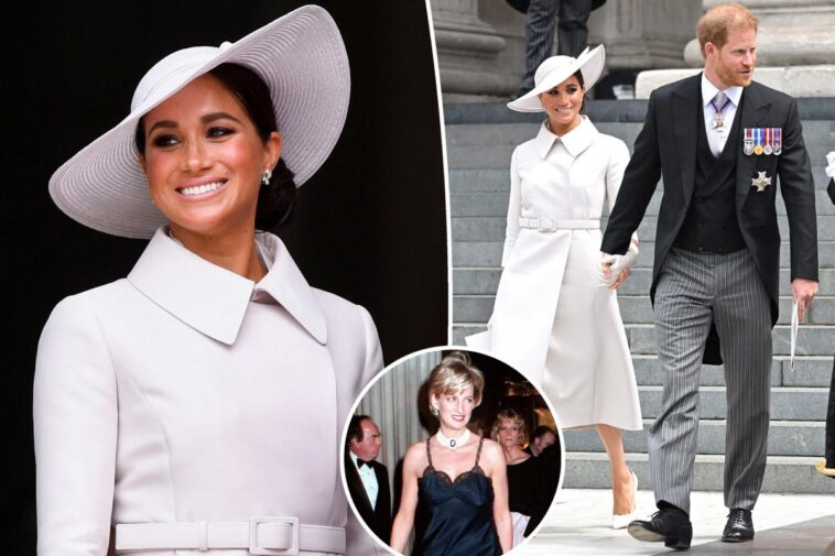 Meghan Markle viste Dior en Platinum Jubilee en homenaje a la princesa Diana