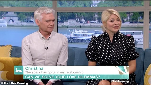 Phillip Schofield parecía horrorizado cuando Vanessa Feltz contó cómo ella y su prometido una vez se dieron de comer pastel de cereza en una conversación sincera en This Morning del jueves.