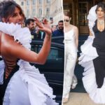 Priyanka Chopra lleva los volantes a nuevos niveles en París