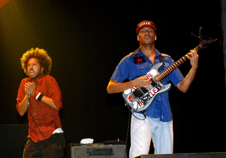 **File Photo** The Rock And Roll Hall Of Fame Announce The 2021 Nominees. Rage Against the Machine performing live at the Rock the Bells festival at Randall's Island in New York City. July 29, 2007 © David Atlas / MediaPunch Ltd. /IPX