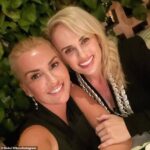 Sonrisas: Rebel Wilson (derecha) y su nueva novia, Ramona Agruma (izquierda), habrían