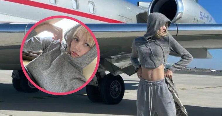 SBS News informa que CELINE proporcionó el jet privado que tomaron Lisa de BLACKPINK, V de BTS y Park Bo Gum