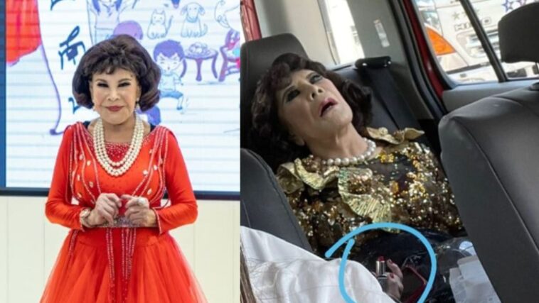 Un taxista publica una foto poco glamorosa de la estrella de HK Wong Ha-Wai, de 91 años, quedándose dormida en un taxi mientras se aplica lápiz labial;  Provocando una respuesta inesperada de la veterana actriz