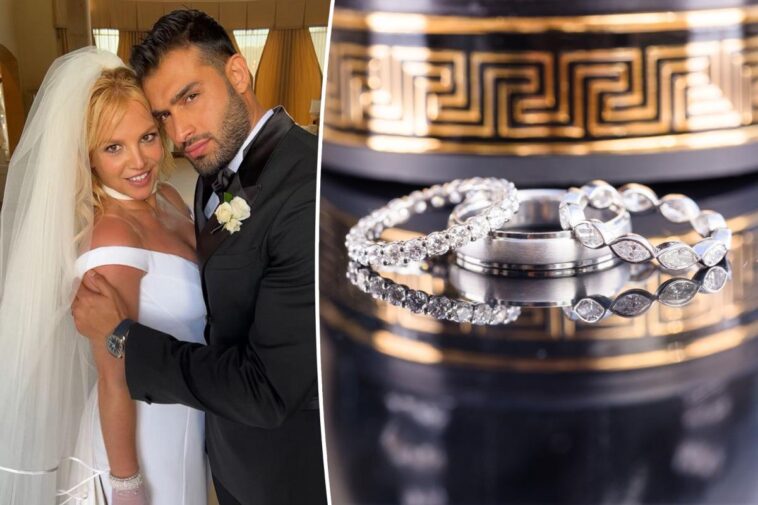 Vea los anillos de boda 'especiales' de Britney Spears y Sam Asghari