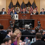 Committee Chairman Rep. Bennie Thompson (D-MS) and Vice Chair Rep. Liz Cheney (R-WY) lead the seventh hearing held by the committee hearing on "the January 6th Investigation," on Capitol Hill on July 12, 2022, in Washington, DC. - The House committee probing the 2021 assault on the US Capitol is examining connections between associates of former US President Donald Trump and far right-wing extremist groups at its seventh hearing on Tuesday. (Photo by Oliver Contreras / AFP) (Photo by OLIVER CONTRERAS/AFP via Getty Images)