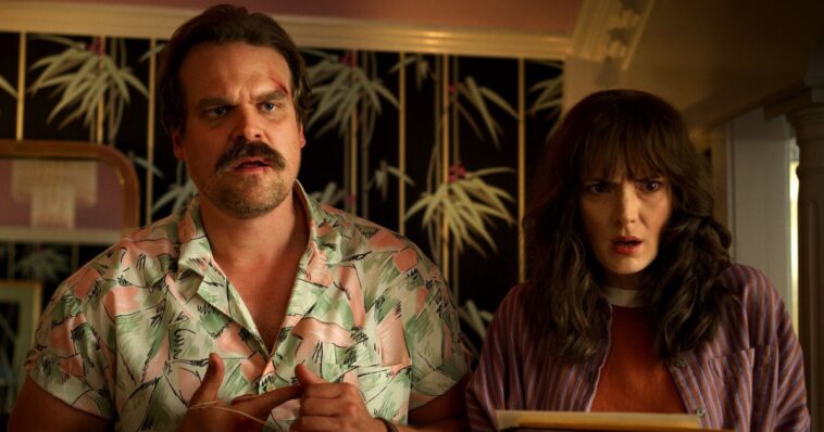 A Winona Ryder y David Harbour de Stranger Things les encanta trabajar juntos