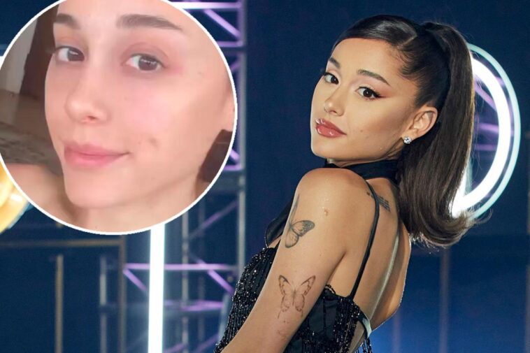 Ariana Grande publica un raro video de Instagram sin maquillaje