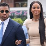 Ciara usó un vestido ajustado desnudo y tacones de aguja para Wimbledon