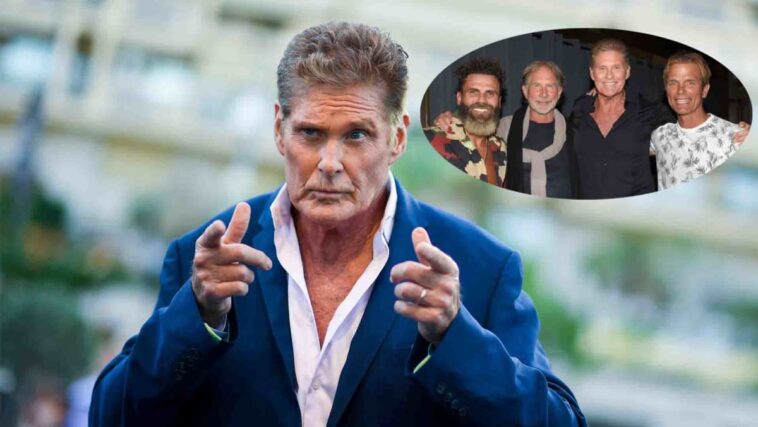 David Hasselhoff se reúne con las coprotagonistas de Baywatch para una épica fiesta de cumpleaños número 70