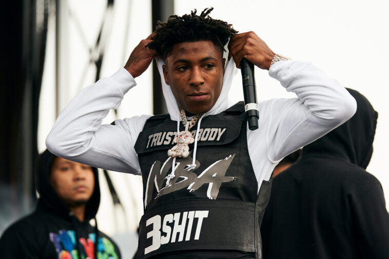 DALLAS, TX - MAY 03:  YoungBoy Never Broke Again performs during JMBLYA at Fair Park on May 3, 2019 in Dallas, Texas.  (Photo by Cooper Neill/Getty Images)