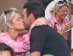 Emily Atack y Liam McGough de Gran Hermano comparten un beso durante una cita al aire libre