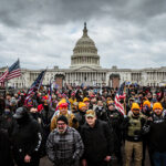 Pro-Trump protesters gather in front of the U.S. Capitol Building on January 6, 2021 in Washington, DC.