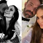 Jennifer López se casa con Ben Affleck con vestido de novia de 'vieja película'