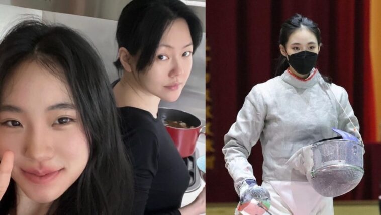 Las fotos de la hija de 14 años de Dee Hsu luciendo hermosa en una competencia de esgrima se vuelven virales