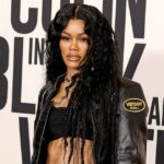 Los joggers de Teyana Taylor vienen con recortes en las caderas y tiro bajo