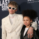 NEW YORK, NEW YORK - DECEMBER 02: Colson Baker and daughter Casie Colson Baker attend the New York Premiere of "The Last Son" at iPic Theater on December 02, 2021 in New York City. (Photo by Rob Kim/Getty Images)