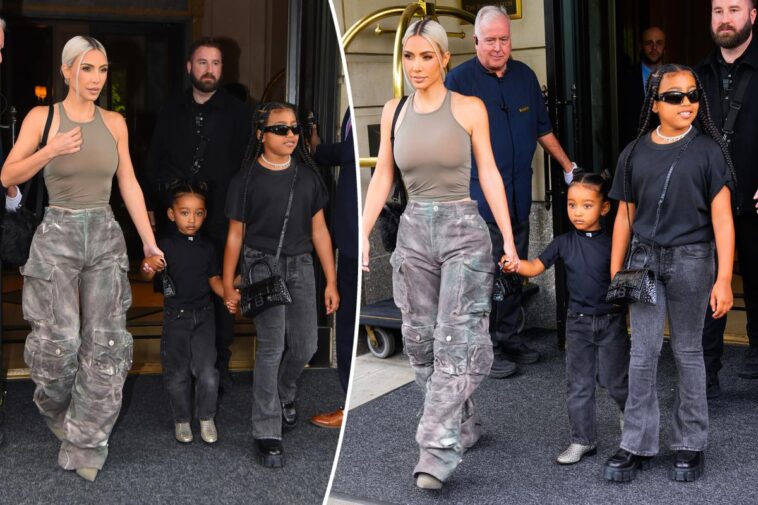 North, Chicago West llevan bolsos Balenciaga de cuatro cifras a juego