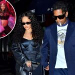 Rihanna luce sujetador cónico estilo Madonna en cita con A$AP Rocky