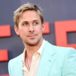Ryan Gosling abraza su Ken interior con un traje Mint Gucci