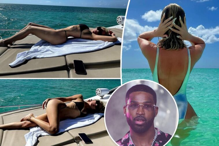 ¿Khloé Kardashian está sombreando a Tristan Thompson con fotos en bikini?