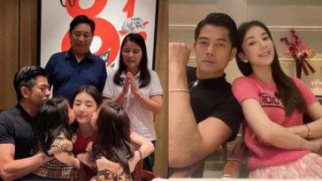 Aaron Kwok, de 56 años, publica una foto con su familia, incluido su suegro, con quien comparte una diferencia de edad de 2 años