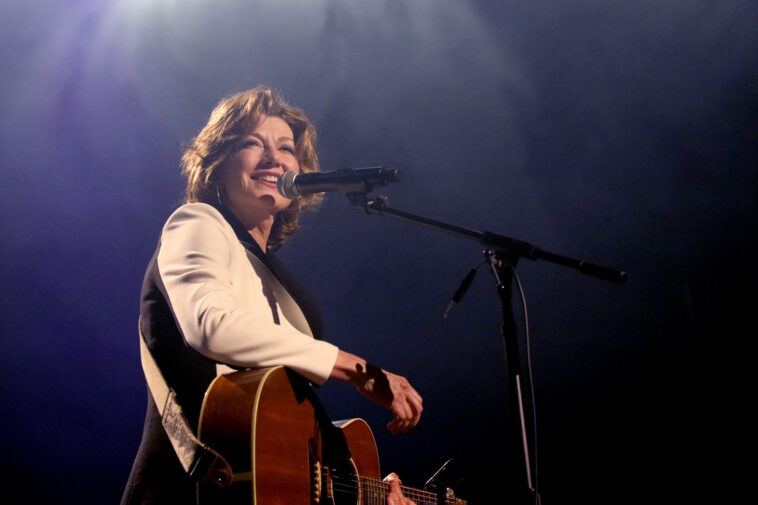 Amy Grant performs onstage for Georgia On My Mind at Ryman Auditorium on May 10, 2022 in Nashville, Tennessee.