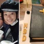 Andy Hui recibe un pastel que parece una Biblia por su 55 cumpleaños