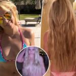 Britney Spears en topless muestra nuevo 'cabello muy largo'