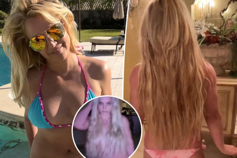 Britney Spears en topless muestra nuevo 'cabello muy largo'