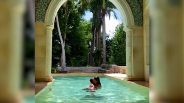 Cristina Pedroche y Dabiz Muñoz ponen el broche final a sus vacaciones en México abrazados en una piscina idílica