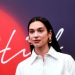 English singer and songwriter Dua Lipa poses after a press conference ahead of her performance at the "Sunny Hill Festival" in Pristina on August 4, 2022. (Photo by Armend NIMANI / AFP) (Photo by ARMEND NIMANI/AFP via Getty Images)